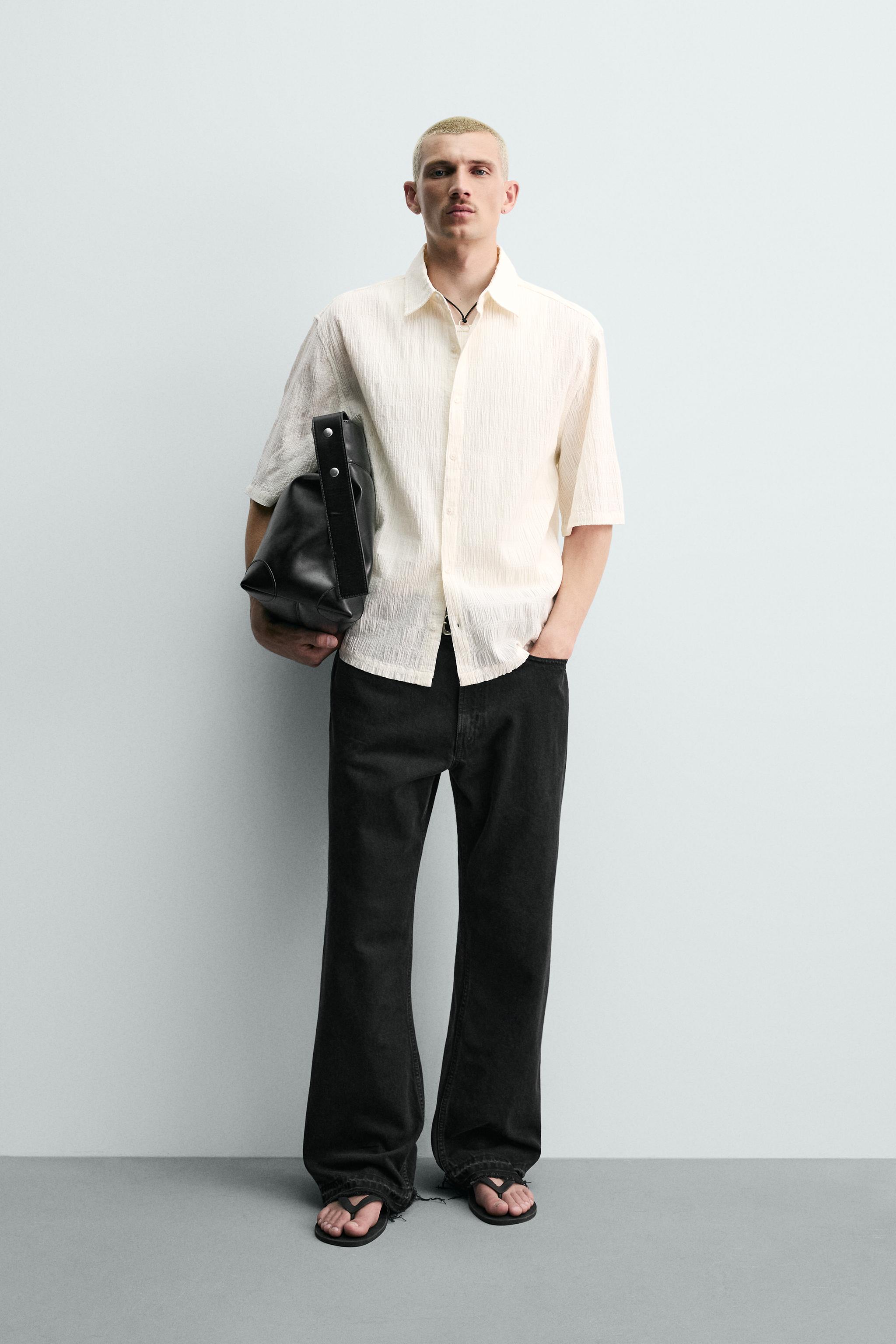 CHEMISE RELAXED FIT EFFET FROISSÉ